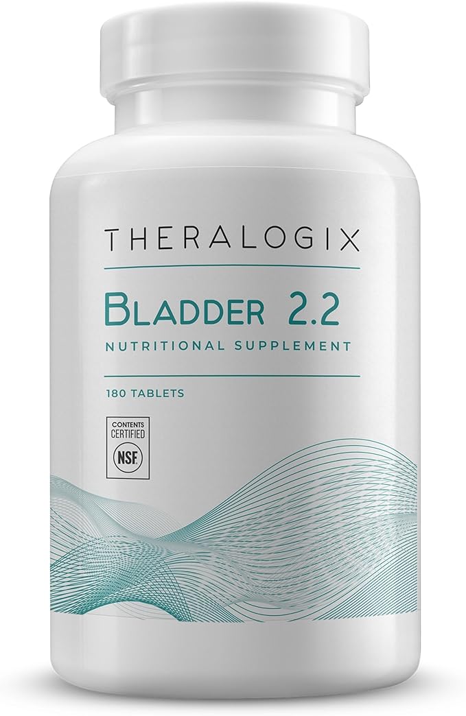 Theralogix Bladder 2.2 Multivitamin &amp Multimineral Supplement - 90-Day Supply - Bladder Support Supplement for Men &amp Women - Vitamins A C D E Zinc &amp More - NSF Certified - 180 Tablets