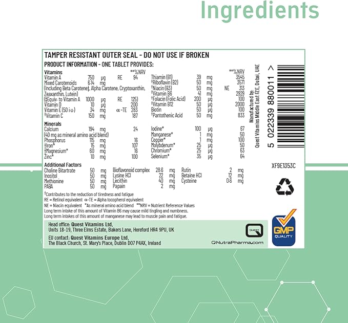 Quest Super Once A Day Timed Release - Pack of 90 Tablets