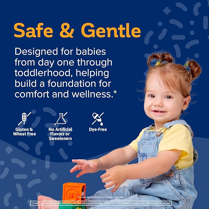 Biostime Baby Vitamin D &amp Colic Probiotic Drops for Newborns to 3 Years Old | 100% Daily Values Vitamin D for Bone &amp Immune Support – Eases Colic &amp Digestion| 32 Serving