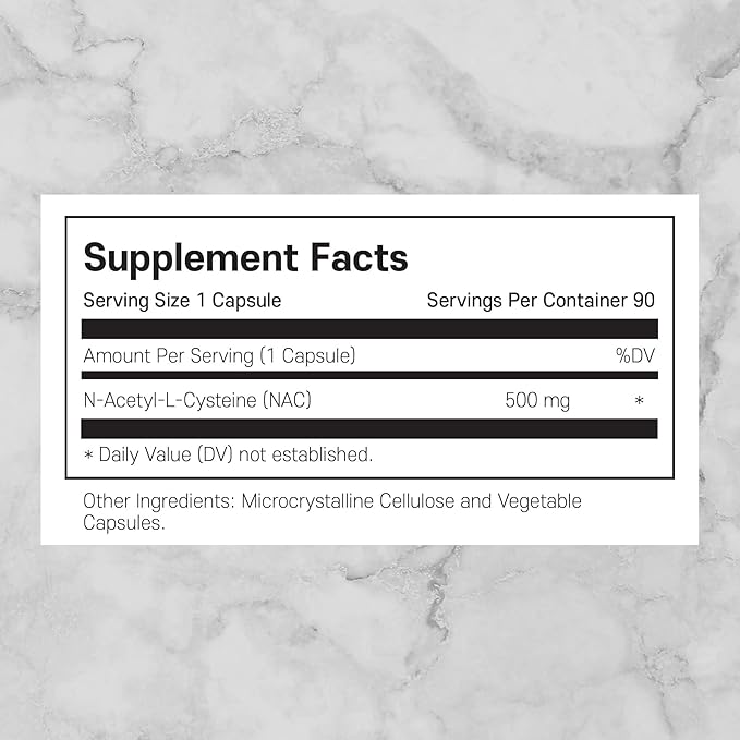 NAC 500mg 90 Vegetarian Cap