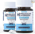 Hydrogen Water Tablets - 12 PPM H2 Molecular Hydrogen - 120 mg Magnesium-Based Reaction System - Supports Antioxidant &amp Cellular Health Energy &amp Brain Function - Non-GMO Unflavored - 120 Tab
