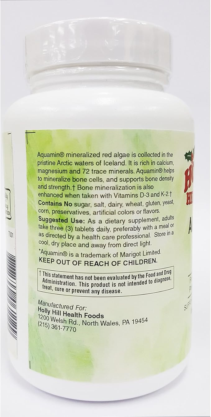 Holly Hill Health Foods Algae Based Calcium 1000 mg 90 Tablets