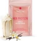 Wellena Her Protein – 3-in-1 Whey-Free Beef Isolate Formula with Creatine &amp Inositol – Grass-Fed Protein Powder – Dairy &amp Pea Free – Women’s Daily Nutrition