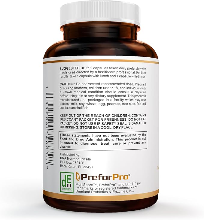 GUT GOLD 5-in-1 Digestive Enzymes Probiotics PreForPro™ Prebiotics Postbiotics Yeast Fermentate &amp Immune Support - For Women's &amp Men's Gut Health - Non-GMO Vegetarian capsules.