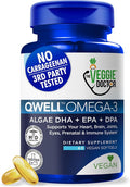 Vegan Omega 3 Supplement – Algae Omega 3 with DHA EPA DPA – Vegan Capsules from Algal – Fish Oil Alternative – Plant-Based Algae Oil Formula – Non-GMO Carrageenan-Free High Strength
