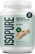 Isopure Plant-Based Protein Powder Lactose Free Gluten Free With Iron Unflavored 20g Plant Protein Per Serving 1.15 Lbs 20 Servings