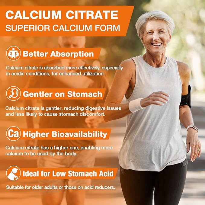 Calcium Citrate with Vitamin D3 K2 1200mg Calcium Gummies with Magnesium Zinc Extra Absorption Calcium Supplements for Women &amp Men Bone Muscle &amp Immune Support Fruit Flavor 120 Chewable G