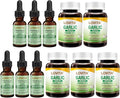 LOVITA 11-Piece Family Bundle - 6 Propolis Liquid &amp 5 Odorless Garlic Extracts Complete Circulation &amp Immune Kit