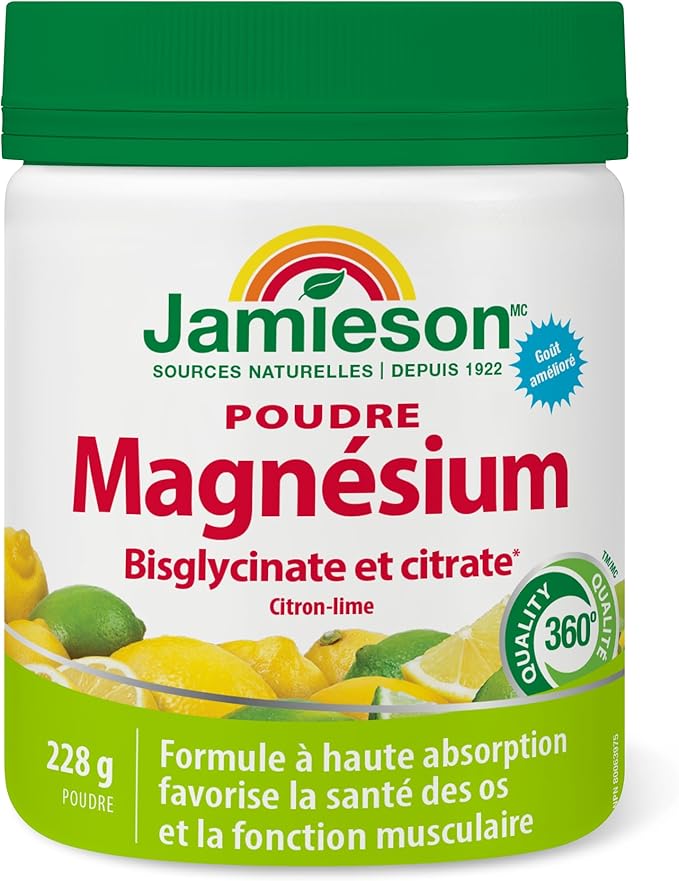 Jamieson Magnesium Drink Mix- Natural Lemon- Lime Flavour