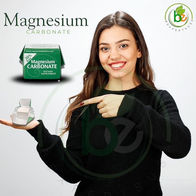 Magnesium Carbonate – 7g x 4 Cubes (Pack) – Pure Magnesium Carbonate – Food Grade – Non-GMO Gluten-Free Vegan – Carbonato de Magnesio en Cubos – Hecho en México