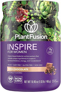 PlantFusion Inspire Plant Protein Powder for Women - Low Carb Protein Powder for Lean Muscle Support - Keto Gluten Free Soy Free Non-Dairy No Sugar Non-GMO - Rich Chocolate 1 lb
