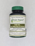 Green Organic Supplements Purified Triple Strength Omega 3 Fish Oil