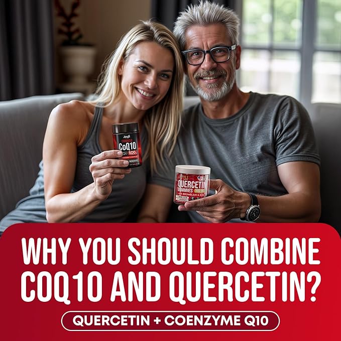 Quercetin with Bromelain &amp CoQ10 500mg Bundle – 120 Coenzyme Q10 Softgels + 60 Sugar-Free Quercetin Gummies with Zinc Vitamin C &amp D3 – Immune Heart &amp Energy Support – USA Made Supplement