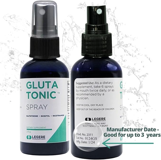 Legere Pharmaceuticals Sublingual Liquid Glutathione Spray 2 fl oz