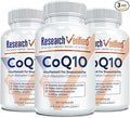Research Verified CoQ10-100% Pure Extra Strength 300mg CoQ10 – Improved Absorption and Bioavailability with Bioperine - Boost Antioxidant Levels Improve Cardiovascular Health 180 Vegan Capsules