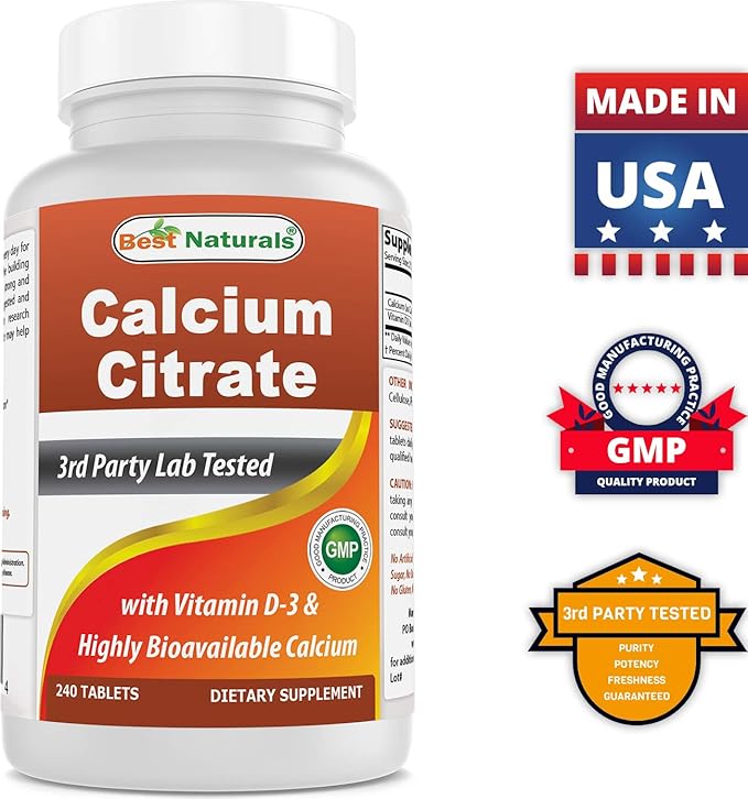 Calcium Citrate with Vitamin D-3 &amp Vitamin C 1000 mg