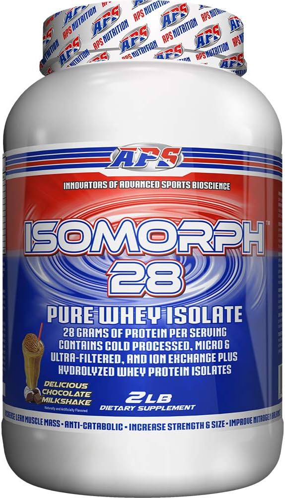 APS Nutrition IsoMorph 28 Protein Powder | Pure Whey Isolate | Cold Pressed Ultra- Filtered &amp Ion Exchange Isolates | 28g Protein | 2 Pound (Chocolate Milkshake)