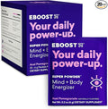 EBOOST SUPER POWDER Drink Mix - Acai Pomegranate 0.2 oz 20 Pack Hydration Energizer Electrolytes Powder - 13 Vitamins &amp Minerals - 110 mg Caffeine - 0 Added Sugar - No Artificial Flavors or Sweete