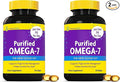 InnovixLabs Purified Omega 7 Supplement - 210 mg Omega-7 Palmitoleic Acid Fish Oil for Metabolism &amp Triglyceride Support Essential Fatty Acids IFOS Approved 30 Softgels (Pack of 2)