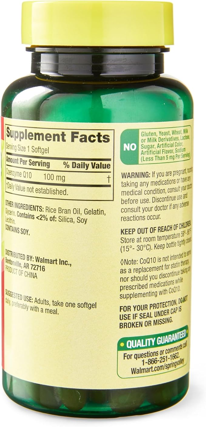 Coq10 100 mg Rapid Release Softgels 120 Count (Pack of 1) Boxed by Fusion Shop Store