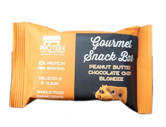 Gourmet Protein Brownie &amp Blondie Bars | High Protein Gluten-Free Honey-Sweetened No Seed Oils or Preservatives – Protein Snack Shop (8 Peanut Butter Chocolate Chip)