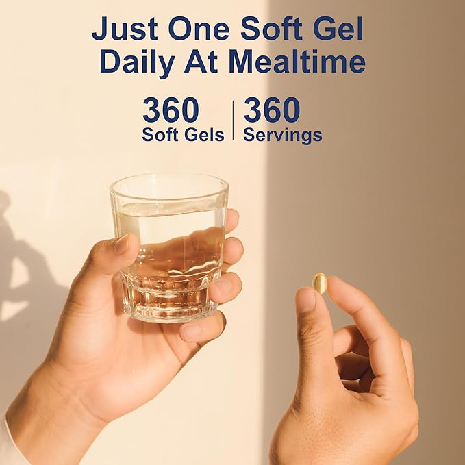 Carlson Solar D Gems 4 000 IU D3 + 115 mg Omega-3s 360 Soft Gels