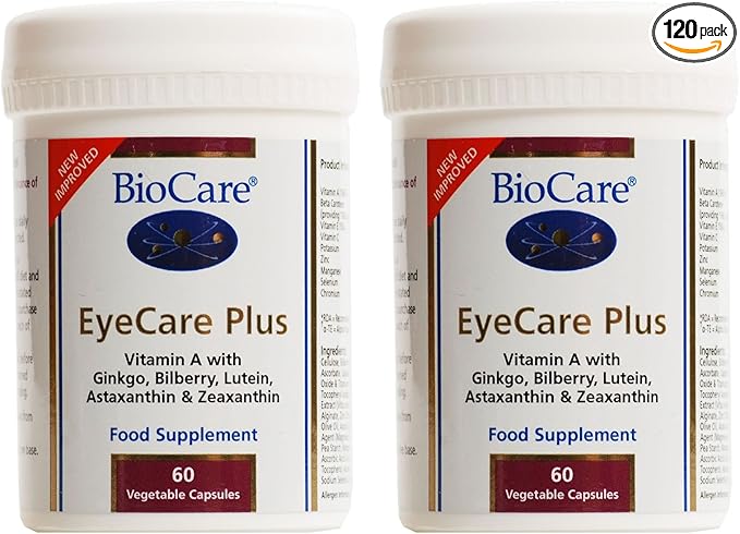 (2 Pack) - Biocare - EyeCare Plus | 60 Vegicaps | 2 Pack Bundle