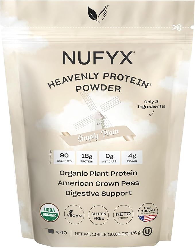 NUFYX Heavenly Protein Powder (Simply Plain 40 Scoops)