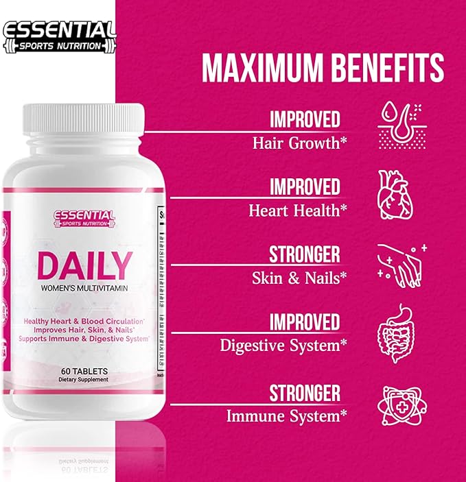 Multivitamins for Women Supplement-Includes Biotin -Vitamin A- Energy and Immune Support to Improve Blood Circulation Skin Hair &amp Nails