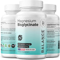 Magnesium Bisglycinate 200mg - High Absorption Chelated Magnesium Supplement - Gentle on Stomach Non-GMO Gluten-Free Supports Sleep Muscle Cramps &amp Positive Mood - 120 Vegan Capsules