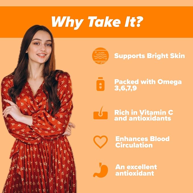 Himalayan Sea Buckthorn Juice Berry Pulp Concentrated 16.9 fl oz (500 ml) Supplements Makes up to 30 Glass Rich in Vitamin C Plant Based Vegan Omega 3-6-7-9 Skin Care