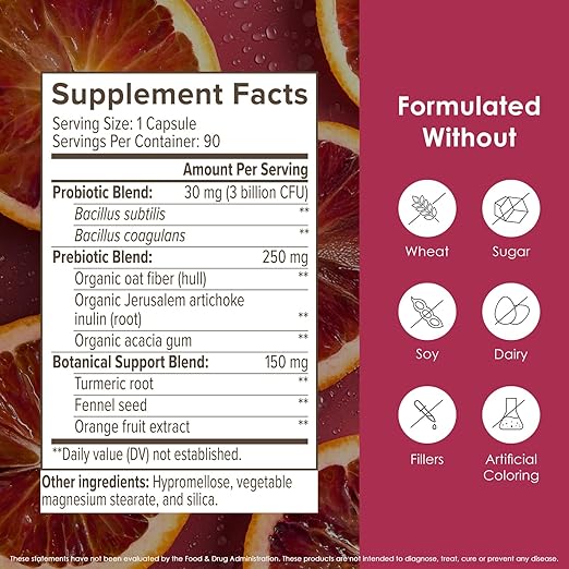 BODY FIRM Youthful Essence Gut Balancing Probiotic Support | 90 Servings