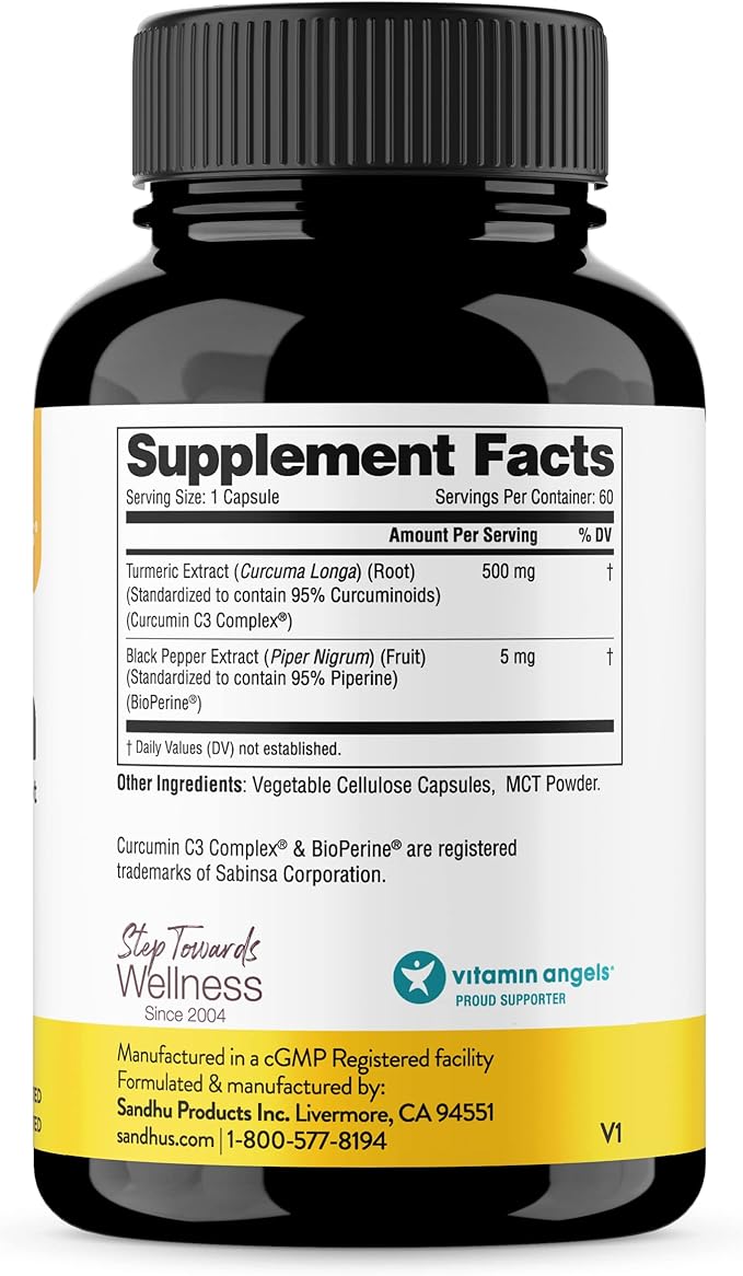 Sandhu's Collagen Peptides Powder &amp Curcumin with Bioperine| Supports Immune Function