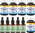LOVITA 10-Piece Mega Immune Bundle - 5 Propolis Drops &amp 5 Immune 8-in-1 Capsules Comprehensive Health Kit