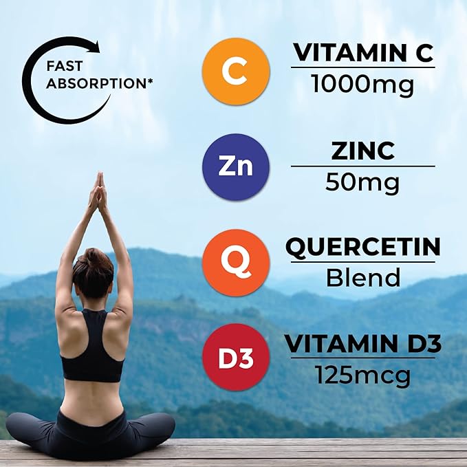 NEW AGE 8 in 1 Immune Support Booster Supplement with Astragalus Root Vitamin C and Zinc 50mg Vitamin D 5000 IU Quercetin &amp Bromelain (8 in 1 Gummies (Pack of 2))
