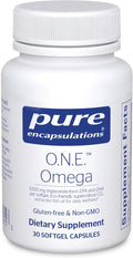 Pure Encapsulations O.N.E. Omega - Fish Oil Supplement for Heart Health Joints Skin Eyes and Cognition* - Fish Oil Concentrate with EPA and DHA - 30 Softgel Capsules