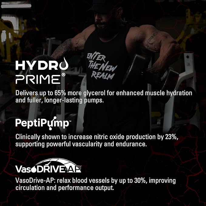 NutraBio Bloodline-Pump Pre Workout Pump Matrix- L-Citrulline Glycerol PeptiPump- NO Booster Extreme Vascularity &amp Blood FlowHydrationNon Stim PreWorkoutCaffeine Free-Phantom Gummy-20 Servin
