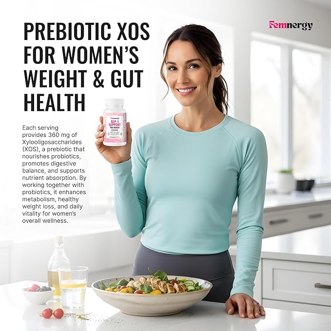 GLP-1 Support Weight Loss Probiotic Supplement for Women - Natural Appetite Suppressant Metabolism &amp Gut Health - GLP1 Support to Activate Daily Hunger Control &amp Fat Burn Support