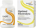 Seeking Health CoQ10 &amp Optimal Electrolyte Sticks Lemonade—CoQ10 for Heart &amp Energy Support and Lemonade Electrolyte Stick Packs for Hydration (60 Capsules)