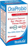 OralProbio 30ct Once Daily Chewable Tablets Supports Optimum Ear Mouth and Throat Health Non GMO Gluten Free Peppermint Flavor Contains BLIS K12 &amp M18