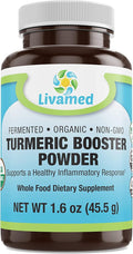 Turmeric Booster with Black Pepper - Joint Support &amp Healthy Inflammation with Lactobacillus Acidophilus– Natural Immune Support Whole-Body Flexibility Active Mobility Men &amp Women – 1.6 oz P