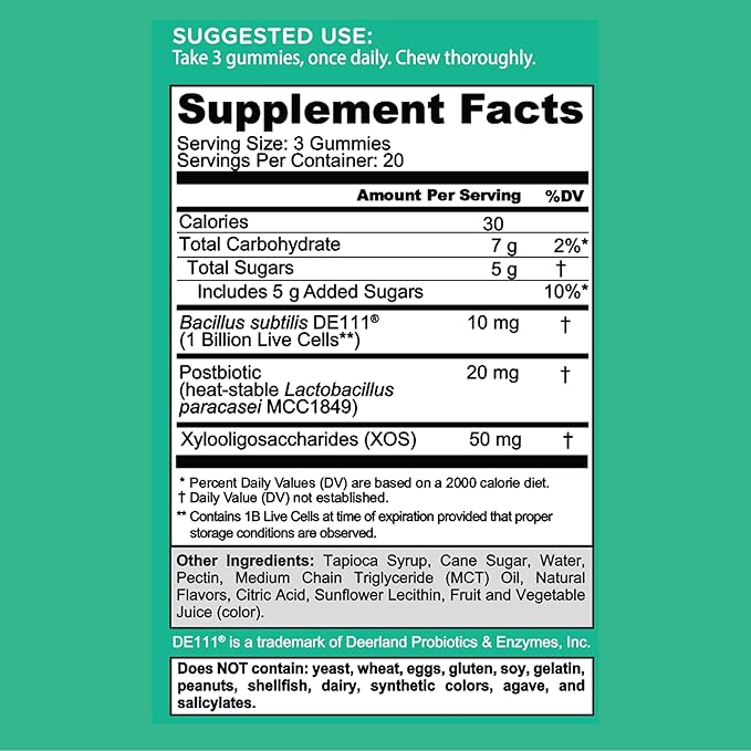 Goli Nutritional Supplement Pre+Post+Probiotics Gummy - 180 Count - World's First 3-in-1 Gluten-Free Vegan Non-GMO and Gelatin-Free.