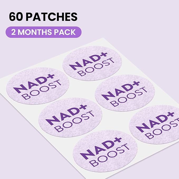 NAD+ Patches for Women 60 Count: Advanced Formula with NMNH Nicotinamide Coq10-2 Months Pack