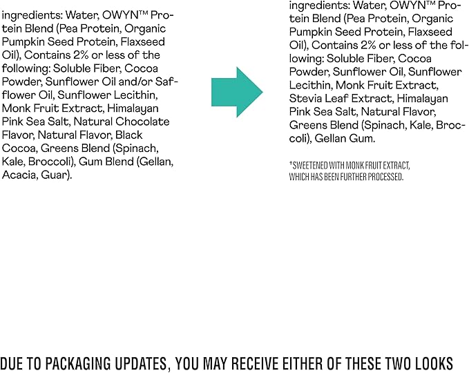 OWYN Only What You Need Pro Elite Chocolate Flavored Protein Shake 32g Protein 0g Sugar High Protein Dairy Free Gluten Free Plant Based Protein Drink 12 Count