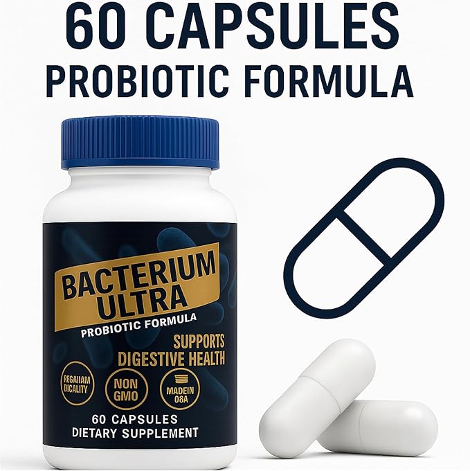 Bacterium Natural Product Vegetarian Capsules General Well-Being - 60 Count - Ultra - allnatural - Pack of 1