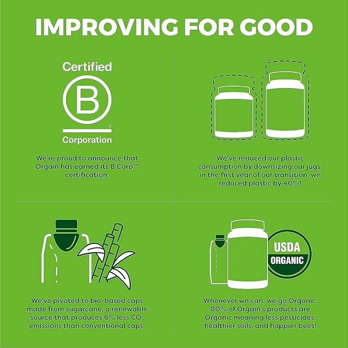 Orgain Organic Protein + Superfoods Powder (Vanilla Bean) and Orgain Organic Greens Powder + 50 Superfoods (Berry)