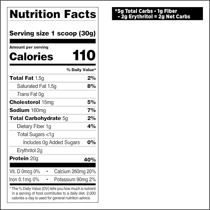 Quest Nutrition Cinnamon Crunch Protein Powder 20g Protein 2g Net Carb 1g Sugar Low Carb Gluten Free 1.6 Pound 24 Servings