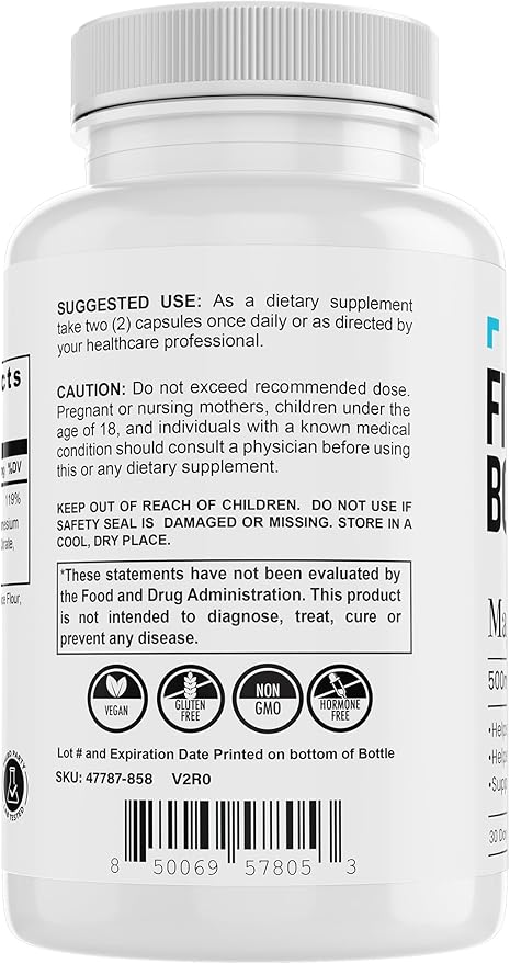 MagVitality Complex | 500mg Magnesium Blend | 5 Bioavailable Forms | Sleep Muscle &amp Stress Support | 60 Capsules