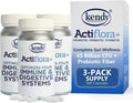 Kendy Actiflora Probiotic + Prebiotic &amp Synbiotic Capsules – Advanced Formula w/L. bulgaricus for Digestive Health &amp Gut Balance – 45 Billion CFU Daily Supplement - 300 Capsules (3 Packs)