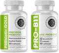 Intestinal Fortitude Prebiotic and Probiotic Supplement Bundle - 30 Capsules for Gut Health and Digestive Support Promote Good Bacteria Gut Lining and Support Healthy Digestion